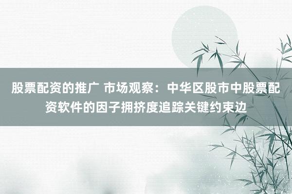 股票配资的推广 市场观察：中华区股市中股票配资软件的因子拥挤度追踪关键约束边